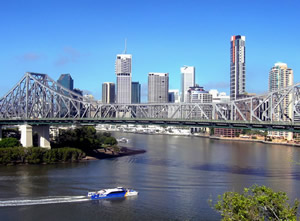 Brisbane CBD and the Story Bridge, Brisbane QLD.